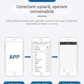 Cameră smart A9, 1080p, lentilă 3,6 mm, rază 10–30 m, control prin aplicație mobilă, pentru interior