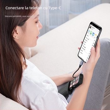 Cititor de carduri USB 3.1 multifuncțional cu sloturi SD/TF și cutie de depozitare încorporată - transfer rapid de date