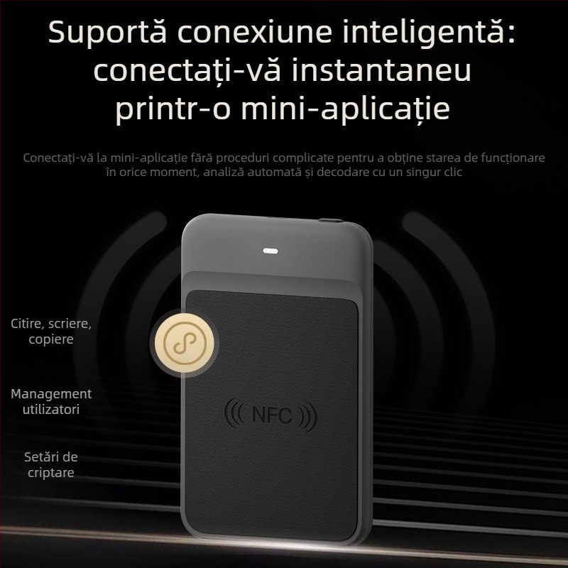 Bluetooth NFC cititor/scriitor pentru carduri IC de acces – carduri pentru lift și rezidențiale, decriptare și duplicare