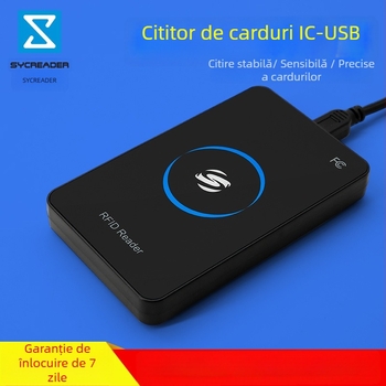 Dispozitiv desktop de emitere carduri 13.56MHz MF/S50/S70 IC, USB, modelul R80C, pentru gestionarea membrilor și controlul accesului