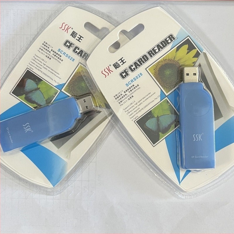 Ssk/Beowang SCRS028 Cititor CF de carduri pentru centrele de prelucrare CNC, interfață USB 2.0, suport CF, montaj extern, carcasă din plastic