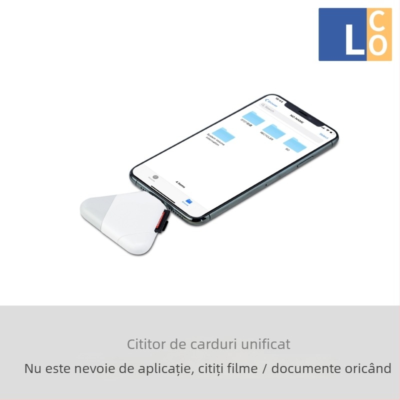 SKYLETTE Cititor de carduri Cinci în Unu USB 3.0 SD/TF, Type-C 8 pini, pentru PC-uri și dispozitive mobile