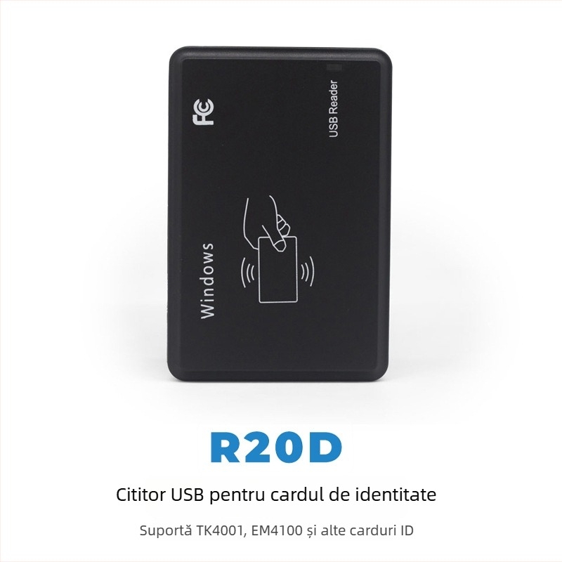 Fls-csm15 Cititor de carduri fără contact, compatibil ISO 18000-6C/6B, rază reglabilă 0–15 m, ~50 citiri pe secundă, alimentare 3 W