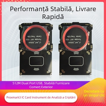 AnruHoo cititor de carduri cu contact PM3 Proxmark3 pentru carduri ID+IC, 13,56 MHz, rază de detecție 0-5 cm
