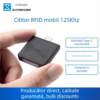 Cititor RFID fără contact pentru controlul accesului, model R65D, 125 kHz, rază de citire 0–8 cm, 4K stocare carduri, compatibil TK4001/EM4100