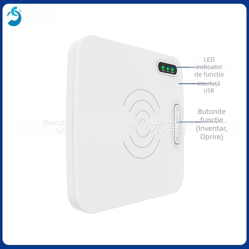 CK-D1L Cititor/Writer RFID UHF de birou, distanță de citire 30, 840–960 MHz