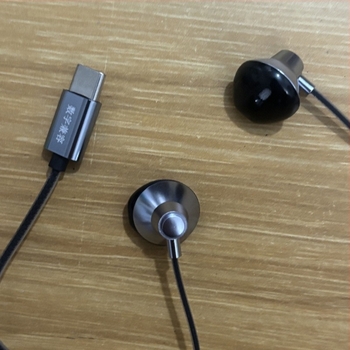 X27 căști cu fir Type-C, cu microfon, carcasă din metal, reglaj audio, compatibile Android