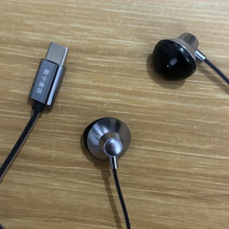 X27 căști cu fir Type-C, cu microfon, carcasă din metal, reglaj audio, compatibile Android