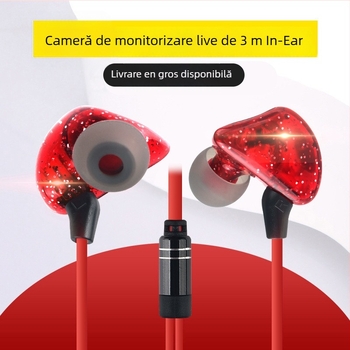 Căști in-ear JT-11 de Yinhe - cablu de 3 m, conector 3,5 mm drept, cu fir, răspuns în frecvență 2000 Hz, distorsiune 0,01%