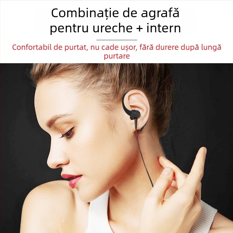 Walkie-Talkie headset in-ear – Xiaomi MIUI cablu, purtare pe ureche, conectare în formă de L