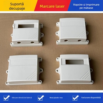 Carcasă din plastic ABS pentru senzor de temperatură și umiditate, cu găuri pentru cabluri