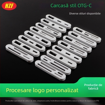 Stație docking OTG multifuncțională cu carcasă din ABS, pentru telefoane mobile, tablete, camere, mouse-uri și unități USB – alb