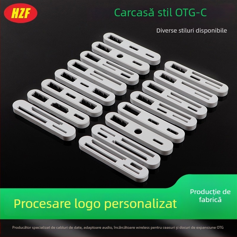 Stație docking OTG multifuncțională cu carcasă din ABS, pentru telefoane mobile, tablete, camere, mouse-uri și unități USB – alb