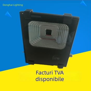 Proiector LED pentru exterior cu carcasă integrată și clemă – 10W/20W, corp din aluminiu turnat, finisaj vopsit cu spray, utilizare în exterior