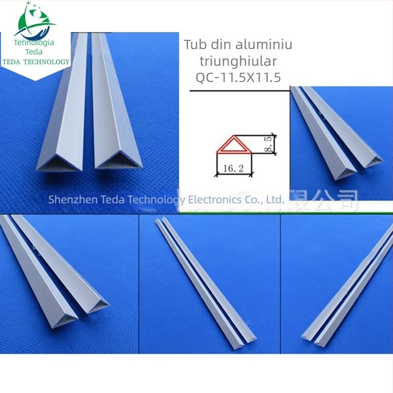 Carcasă pentru bandă LED cu canal în formă de V din aluminiu; corp din aluminiu; compatibil cu SMD patch; tehnologie de prelucrare: Da