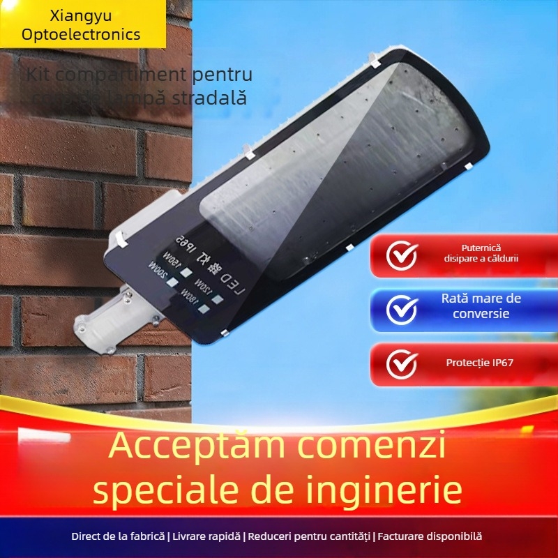 Carcasă Jindou pentru lampă stradală – corp din plastic și metal, personalizabil, tratată la suprafață, Xiangyu Optoelectronics