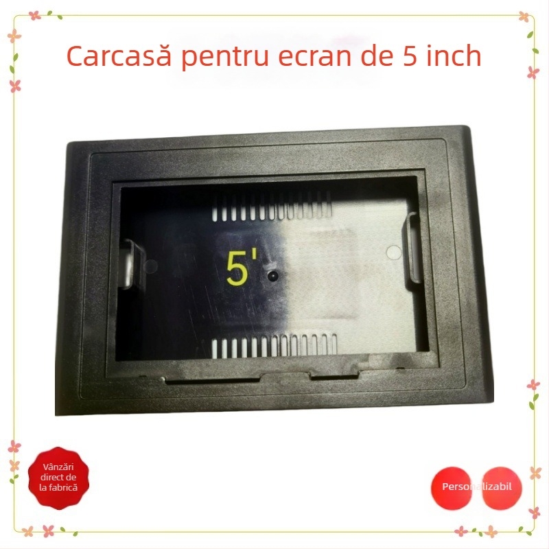 Carcasă de afișaj încorporată pentru echipamente industriale, PC+ABS, rezistentă la apă și praf, rezistentă la foc, anti-șoc, UV, rezistentă la ulei, pentru interfețe om-mașină și control industrial