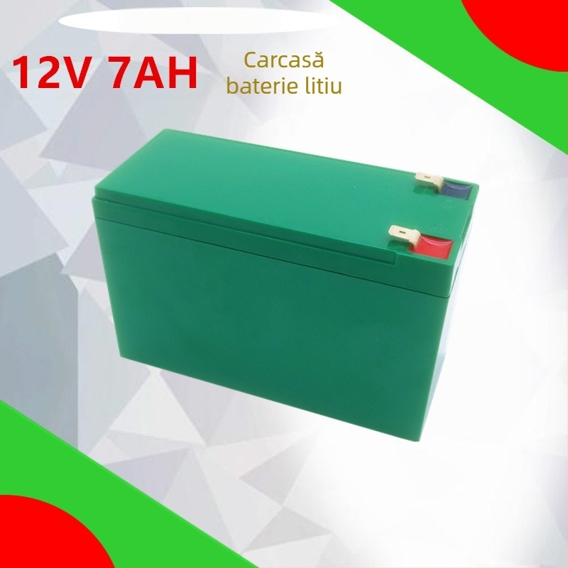 Carcasă ABS pentru baterie litiu 12V7Ah - alimentare de rezervă UPS și sisteme de securitate/control al accesului