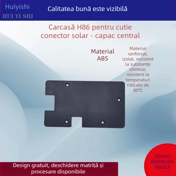 Baterie solară pliabilă cu USB dublu și DC, cutie conector Ty-C, carcasă din plastic, 86×51 mm, pentru exterior