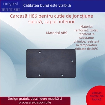Baterie solară pliabilă cu USB dublu și DC, cutie conector Ty-C, carcasă din plastic, 86×51 mm, pentru exterior