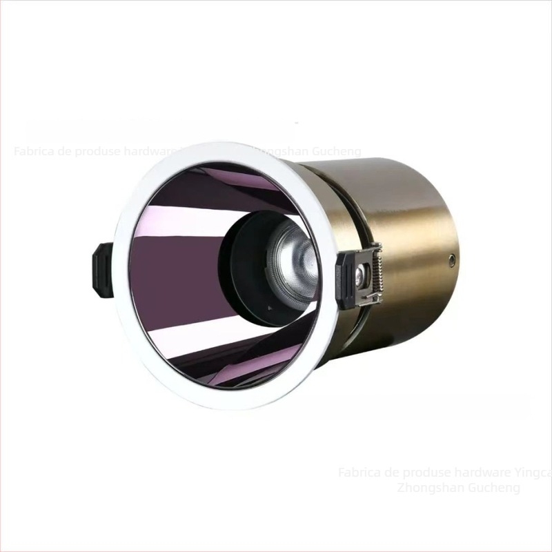 LED downlight cu COB, carcasă din aluminiu turnat, model TD16-4.5inch, potrivit pentru centre comerciale, spitale, hoteluri și plafoane rezidențiale
