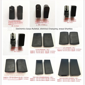 Carcasă pentru încărcător 24W/36W cu ieșire dublă, carcasă de birou cu încuietoare, PC+ABS