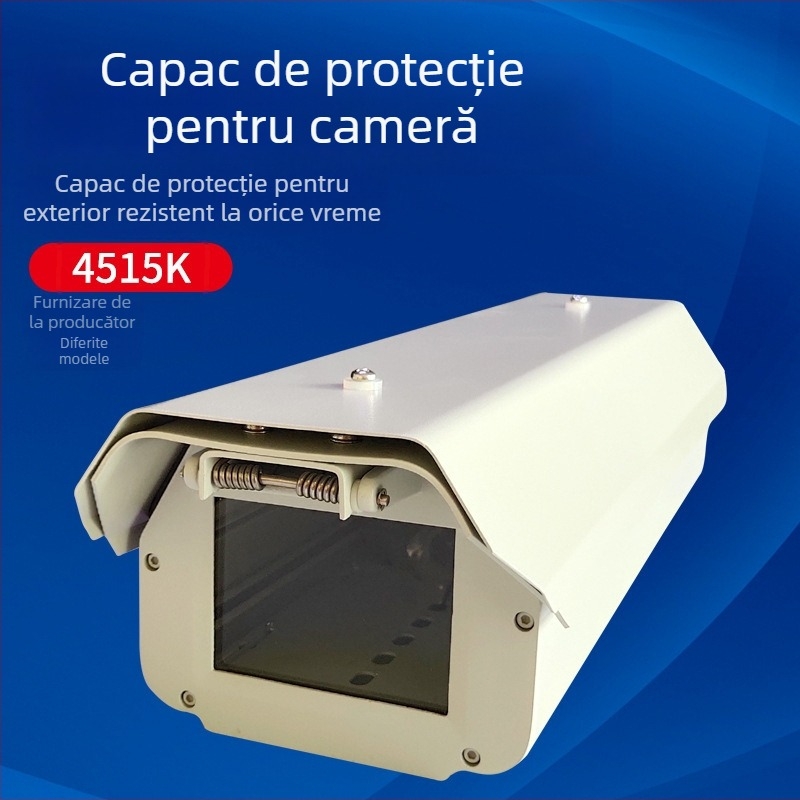 Carcasă pentru supraveghere în exterior din aliaj de aluminiu - formă pătrată; deschidere 77×58,5 mm; diametru maxim cablu 12 mm; interval de temperatură -25…60 °C.