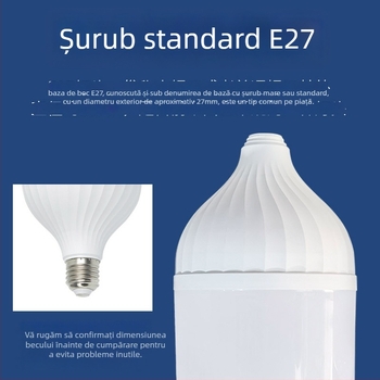 Carcasă din aluminiu placat cu plastic pentru LED bulb, corp PP, finisaj lucios; potrivit pentru aplicații de joasă tensiune, înaltă presiune și încărcare de urgență. Brand: Zhongshan bilai