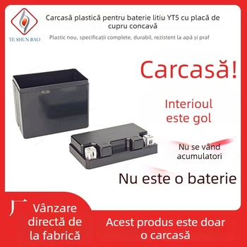 Baterie de motocicletă Li-ion YTX5, carcasă baterie, 12V 5Ah, carcasă din plastic monobloc încorporată