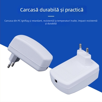 Carcasă pentru încărcător, model 035, design carapace de țestoasă, material PC+ABS, cu priză US/EU
