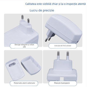 Carcasă pentru încărcător, model 035, design carapace de țestoasă, material PC+ABS, cu priză US/EU