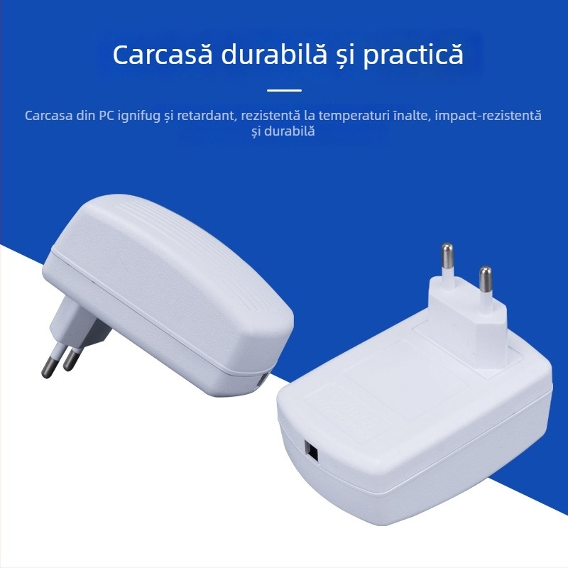 Carcasă pentru încărcător, model 035, design carapace de țestoasă, material PC+ABS, cu priză US/EU