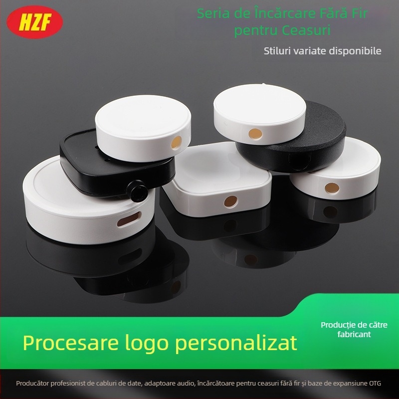 Serie de încărcare fără fir pentru ceasuri – carcasă exterioară ABS ultra-subțire, închidere snap-on pentru Apple, Samsung și Xiaomi, Haizhifeng