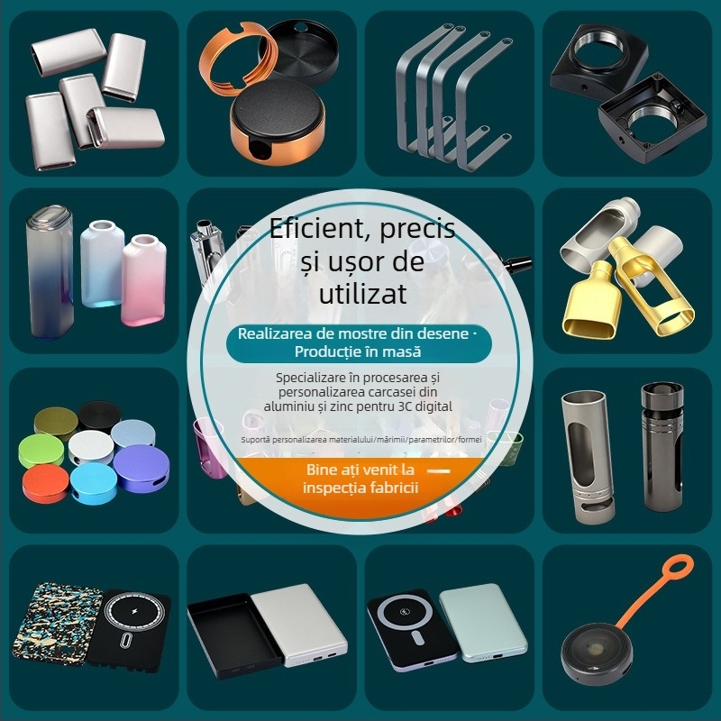 Carcasă pentru încărcător din aliaj de aluminiu – Personalizare OEM, marcă privată autorizată, Încărcare rapidă inteligentă