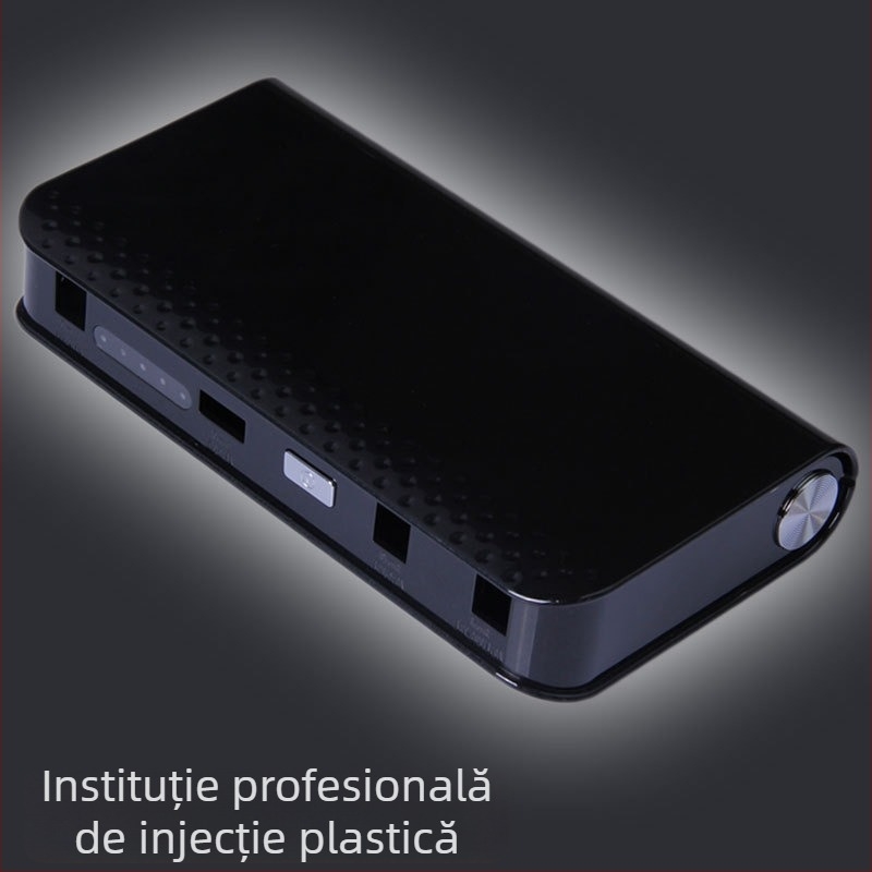 Sursă de alimentare pentru pornire automobil în carcasă LY (019-01), 12000mAh, cauciuc natural, finisaj UV pe suprafață și pe partea de jos, origine Shenzhen