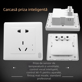 Carcasă încastrată în perete pentru priză tip 86 – Generation Socket Shell, material PC ignifug, închidere electrică