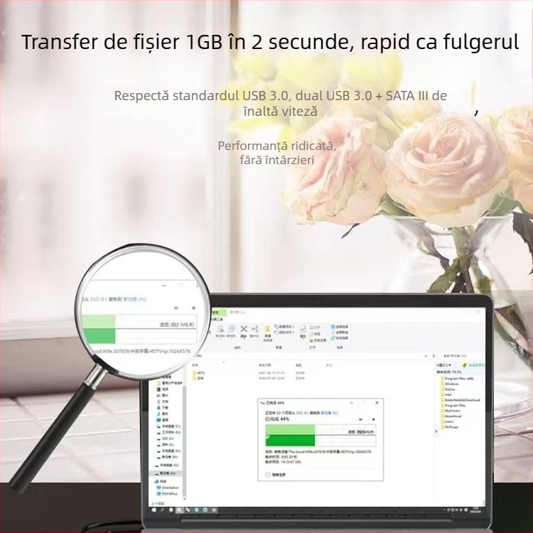 Carcasă pentru hard disk 3.0 – Instalare fără unelte, SATA extern, 4TB, ABS