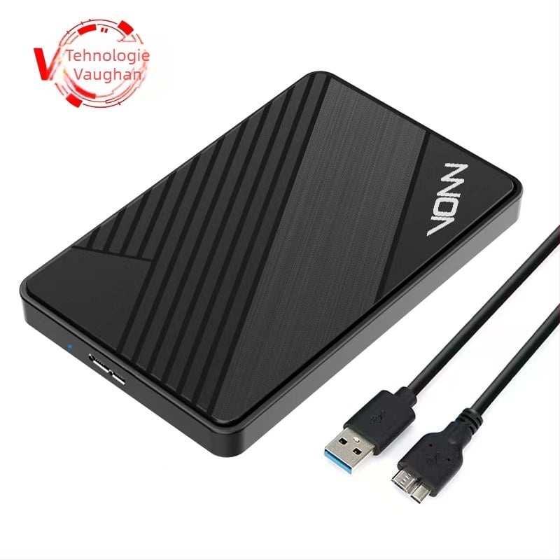Carcasă externă SSD SATA de 2,5 inch, USB 3.0, ABS, până la 4 TB, portabil