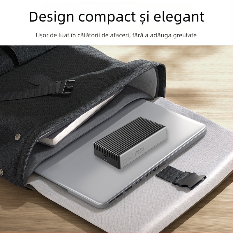 Carcasa externă USB4 pentru NVMe M.2 2280 SSD, Thunderbolt 4/3, aliaj de aluminiu, până la 8TB, 40Gbps