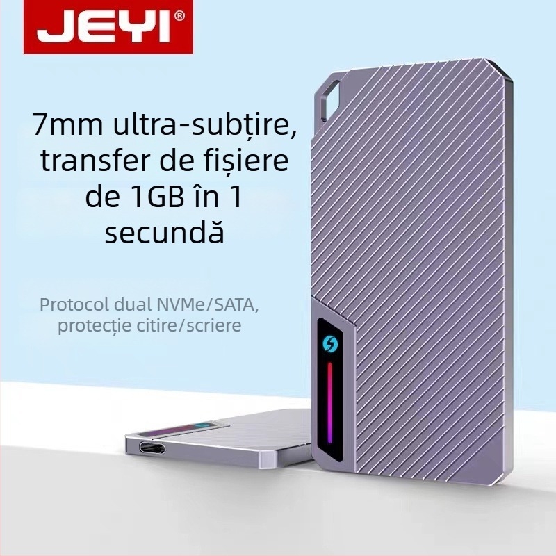 Zebra 007 Carcasă externă M.2 NVMe SSD — USB Type-C, 10Gbps, până la 2TB, controler dual-protocol 9210b