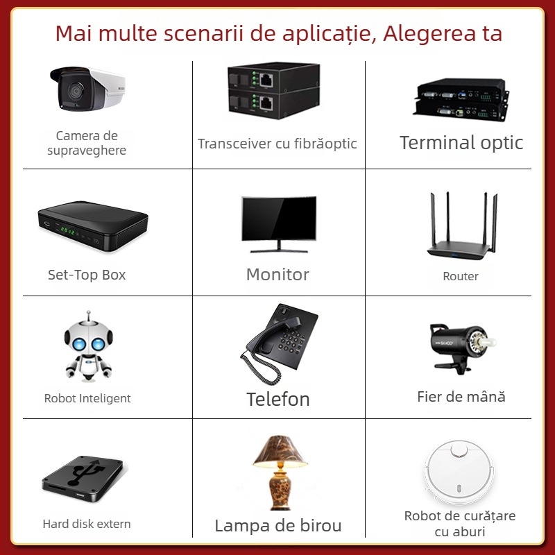 Adaptor de alimentare 5V2A pentru dispozitive de rețea – montaj pe perete, certificat FCC, sursă de alimentare switch, 10W