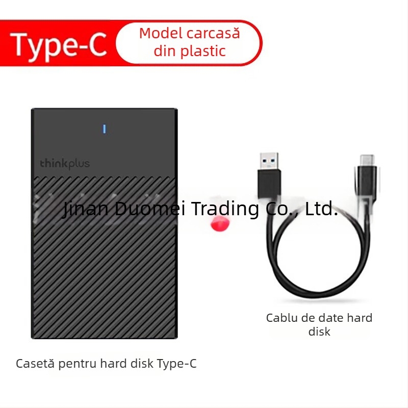 Carcasă externă pentru hard disk K01-C pentru laptopuri, USB 3.0, interfață Type-C, aliaj de aluminiu, suportă până la 6TB, viteză transfer 450 MB/s