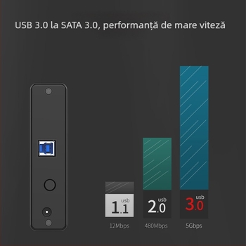 Orico 7688U3 Carcasă externă pentru hard disk USB 3.0 din aluminiu, suport până la 8TB