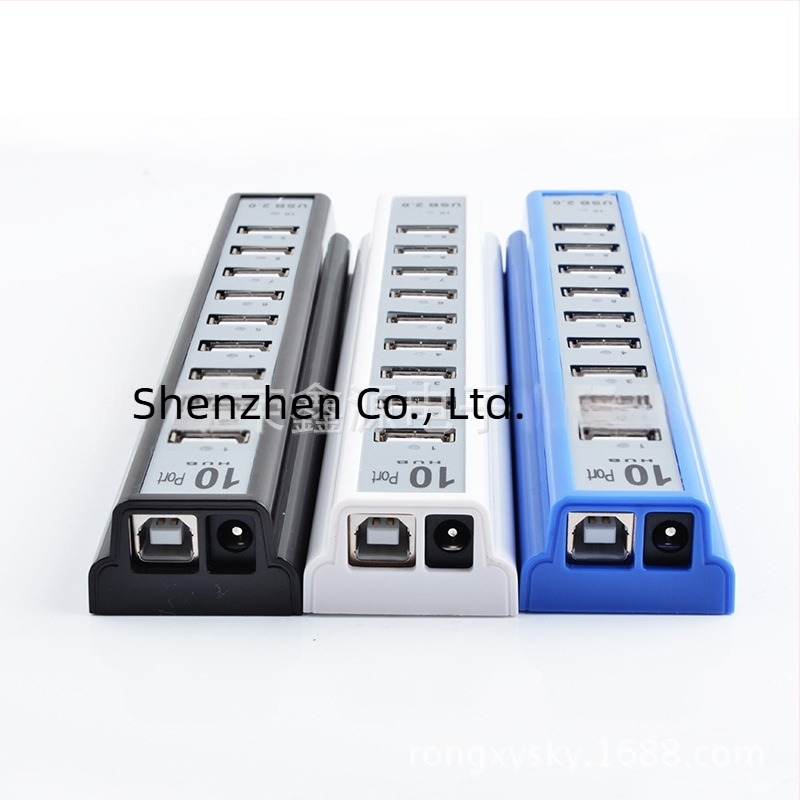 Hub USB 2.0 cu 10 porturi și docking station 1 la 10 pentru desktopuri și laptopuri