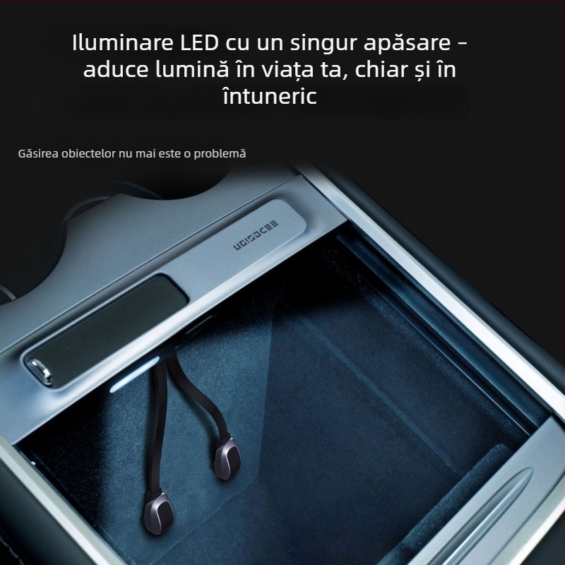 Tesla Model 3/Y docking USB extindere cu ieșiri USB-A și USB-C, hub de 3 porturi, 27W, model T9-2, alimentare prin USB