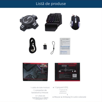 Adaptor tastatură și mouse pentru consolă de jocuri, USB 3.0, hub 4 porturi, cablu 1 m, model kxd-X01