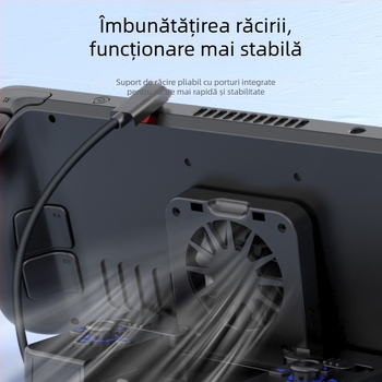 Dock de expansiune Steam Deck cu proiecție HDMI, extensie 1x4, ventilator autonom, alimentare externă, interfață OTG
