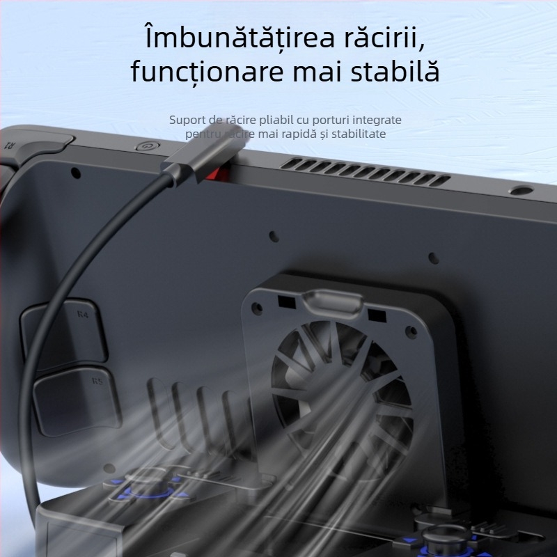 Dock de expansiune Steam Deck cu proiecție HDMI, extensie 1x4, ventilator autonom, alimentare externă, interfață OTG
