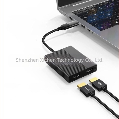 XONSEYE XC-L51 stație de docking MST cu extindere USB-A/USB-C, suportă trei afișaje prin DisplayLink, compatibil cu M1 MacBook