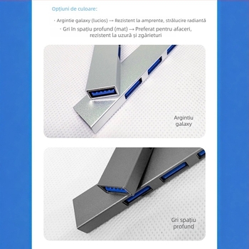 Dock USB-C 3-in-1 cu porturi USB 3.0 flexibile